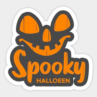 A smile Spooky Face Halloween Sticker